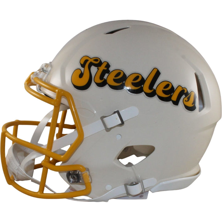 Jerome Bettis Signed Pittsburgh Steelers Pro Retro Helmet Beckett WIT 57523