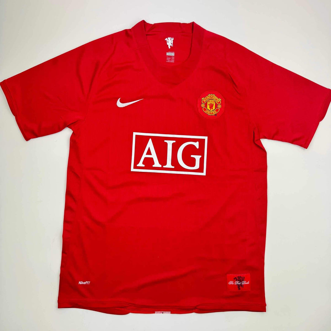 Autographed/Signed Carlos Tevez Manchester United Red Jersey Beckett BAS COA