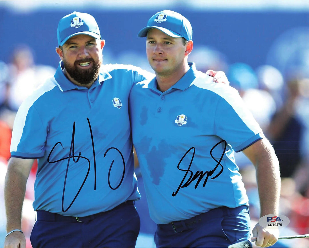 Shane Lowry & Sepp Straka Signed Golf 8x10 Photo PSA Autographed