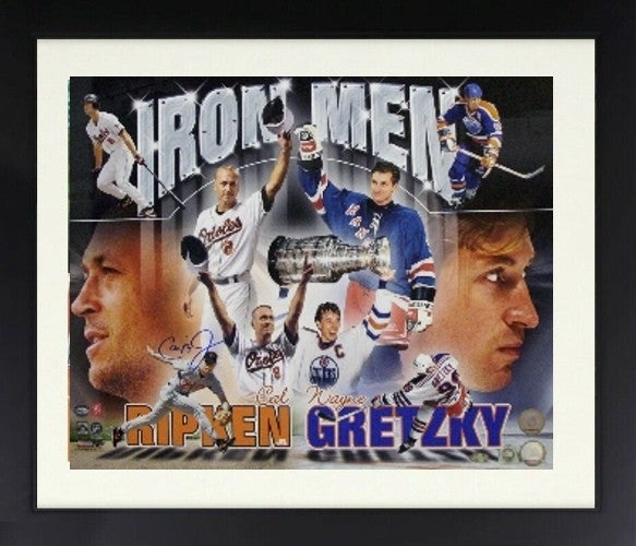 Cal Ripken, Jr. signed Ironmen Orioles 16x20 Photo Framed-MLB Holo-Wayne Gretzky