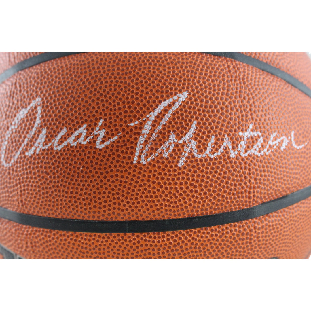 Oscar Robertson Autographed Milwaukee Bucks I/O Basketball Beckett Witness 49709