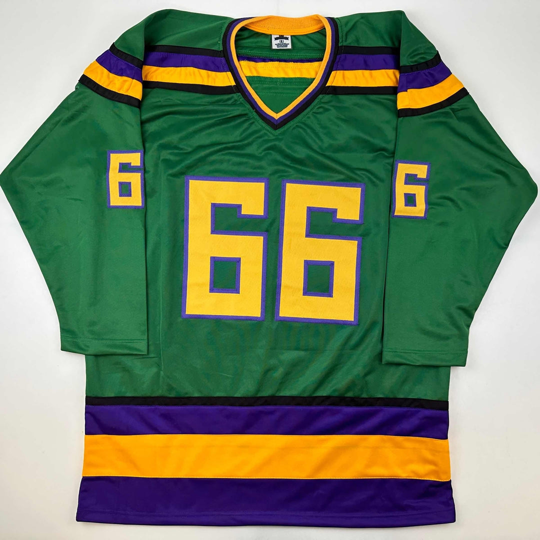 Facsimile Autographed Emilio Esteves Gordon Bombay Green Reprint Auto Jersey XL
