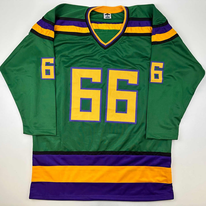 Facsimile Autographed Emilio Esteves Gordon Bombay Green Reprint Auto Jersey XL