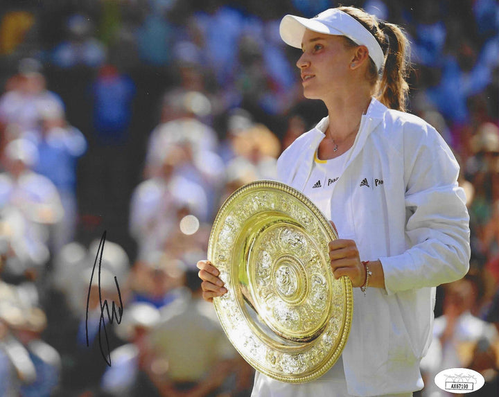ELENA RYBAKINA SIGNED 8X10 PHOTO AUSTRALIAN FRENCH US OPEN WIMBLEDON JSA A