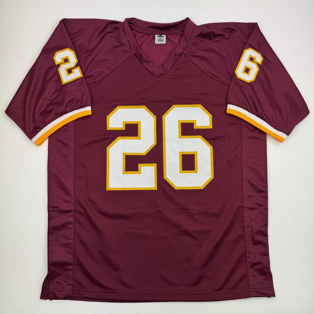 Autographed/Signed Clinton Portis Washington Burgundy Jersey BAS COA