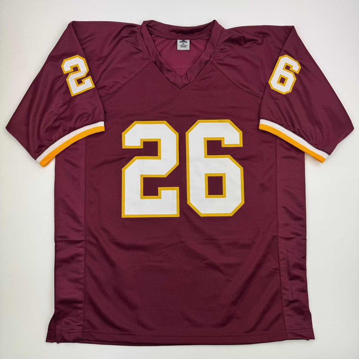 Autographed/Signed Clinton Portis Washington Burgundy Jersey BAS COA
