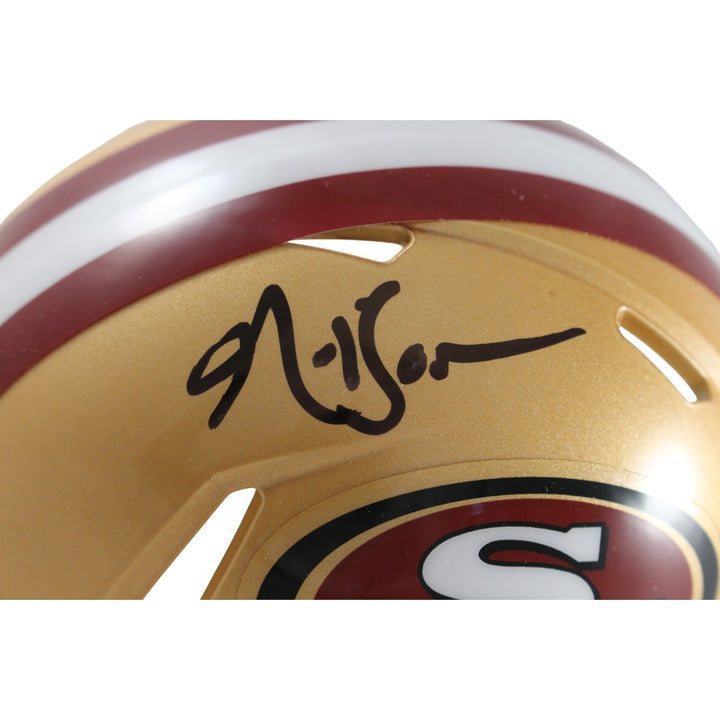 Patrick Willis NaVorro Bowman Signed San Francisco 49ers Mini Helmet BAS 55285