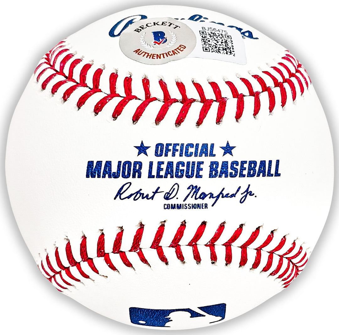 Vince Coleman Auto Signed MLB Baseball St. Louis Cardinals "85 ROY" Beckett