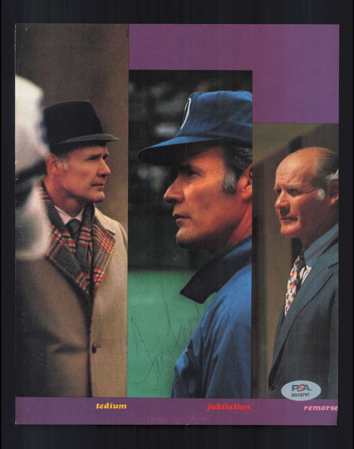Tom Landry PSA DNA Signed  Vintage 8x10 Photo Autograph Cowboys