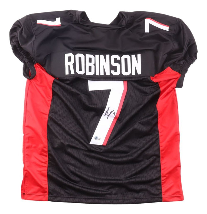 Bijan Robinson Atlanta Signed Black Pro Cut Football Jersey BAS