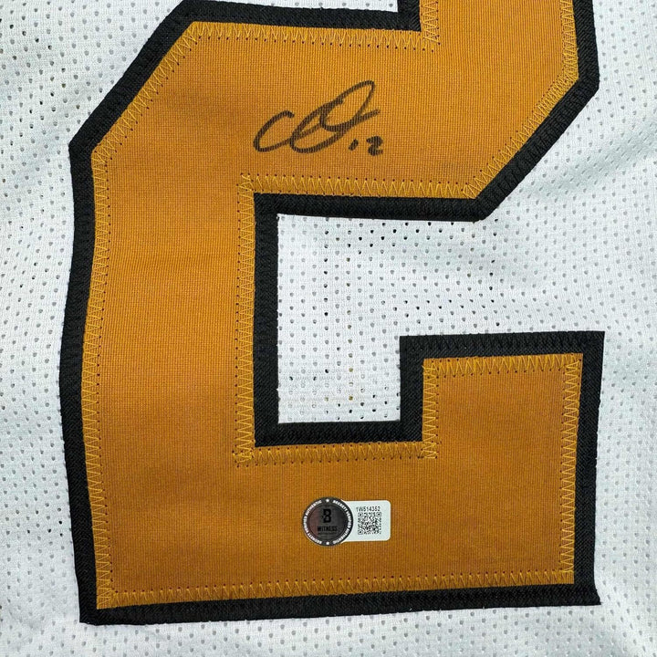 Framed Autographed/Signed Chris Olave 35x39 New Orleans CR Jersey Beckett COA