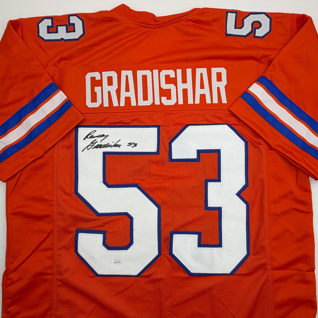 Autographed/Signed Randy Gradishar Denver Orange Football Jersey JSA COA