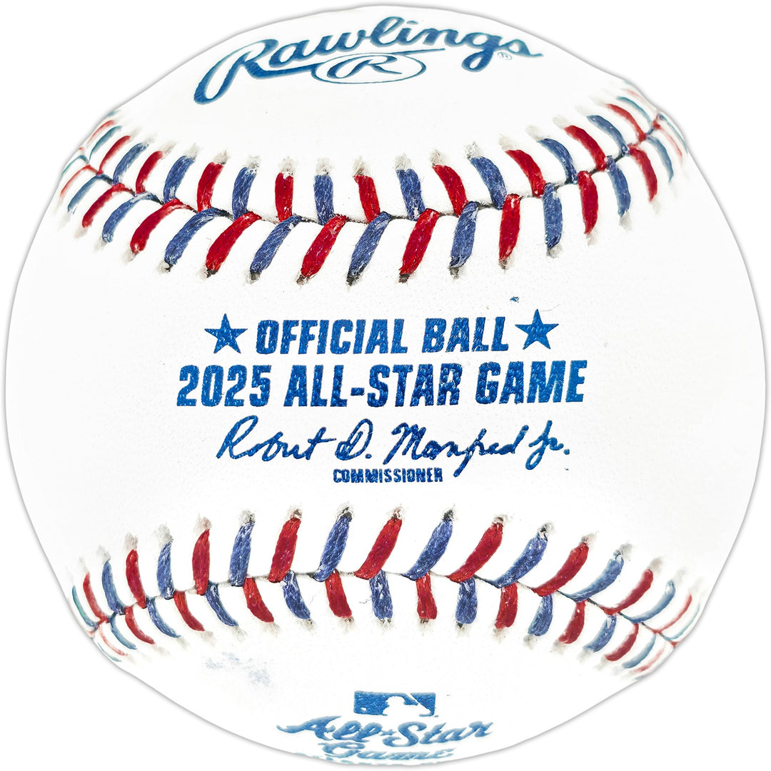 Bryan Woo Signed Official 2025 All Star Game Logo Game Baseball Mariners JSA Wit