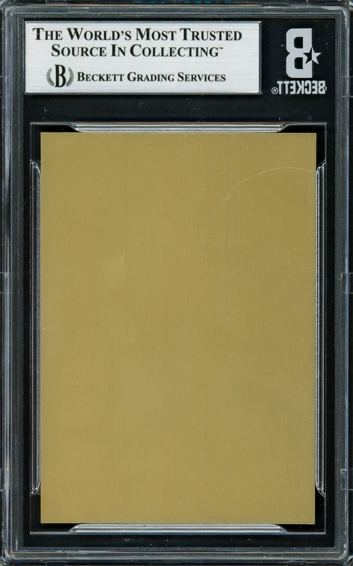 Carl Yastrzemski Signed 1989 HOF Metallic Plaque Card Boston Red Sox Beckett