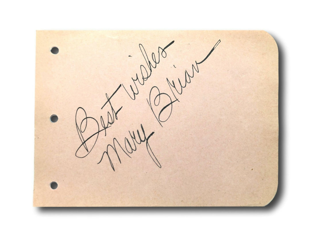 Mary Brian Hand Signed Album Page Cut JSA COA Autograph The Virginian Actress