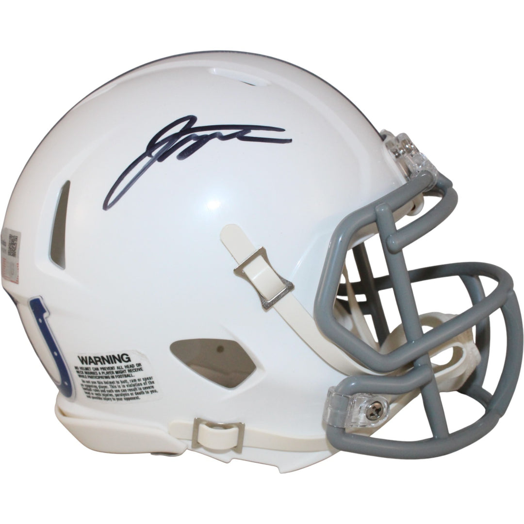 Jonathan Taylor Autographed Indianapolis Colts 56 TB Mini Helmet Fanatics 53677