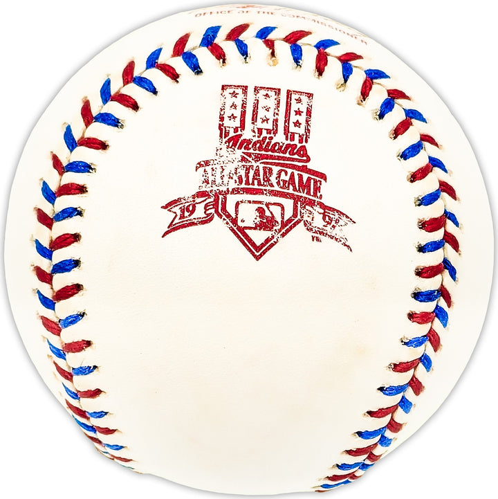 Barney Bernie Mussill Signed 1997 ASG Logo Baseball Philadelphia Phillies