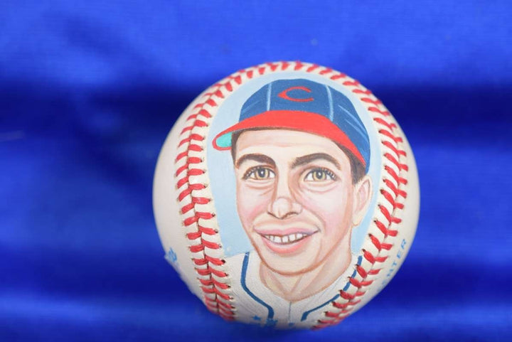 Lou Boudreau PSA DNA Autograph American League Hand Painted Baseball Signed