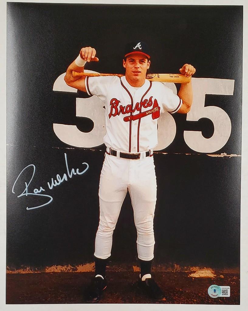 Ryan Klesko signed Atlanta Braves 11x14 photo ~ BAS Beckett Witness Holo