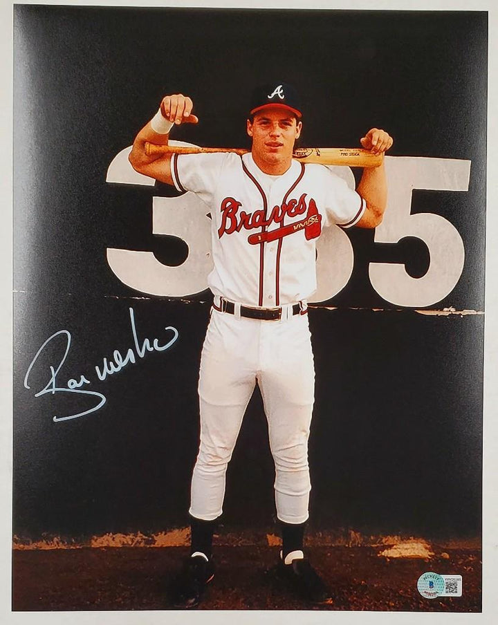 Ryan Klesko signed Atlanta Braves 11x14 photo ~ BAS Beckett Witness Holo