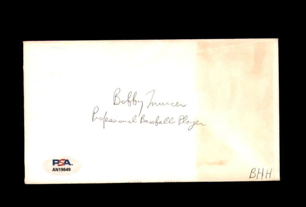 Bobby Murcer PSA DNA Signed FDC 1983 First Day Cover Cache Babe Ruth Autographed