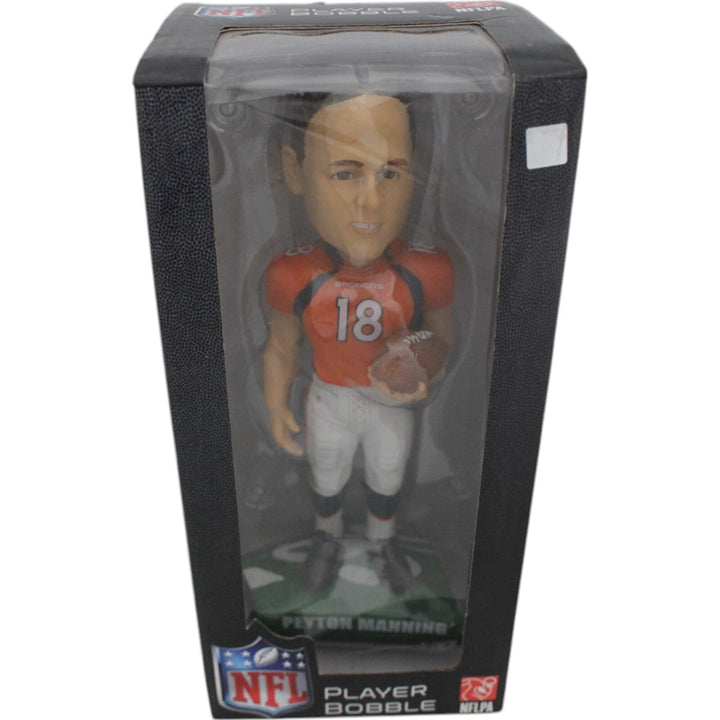 Peyton Manning Denver Broncos Standing Orange Jersey Bobblehead 49178