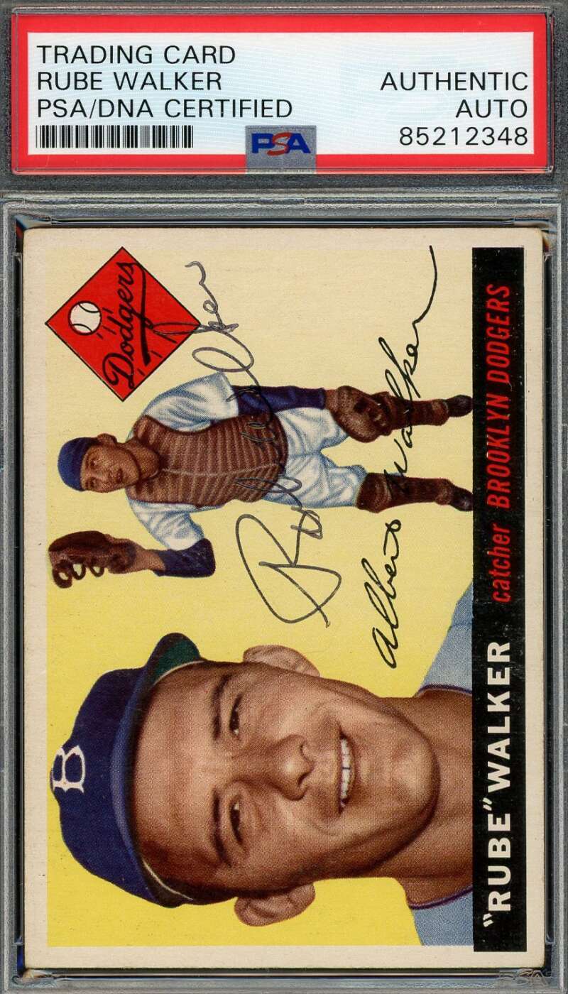 Rube Walker PSA DNA Signed 1955 Topps Autograph