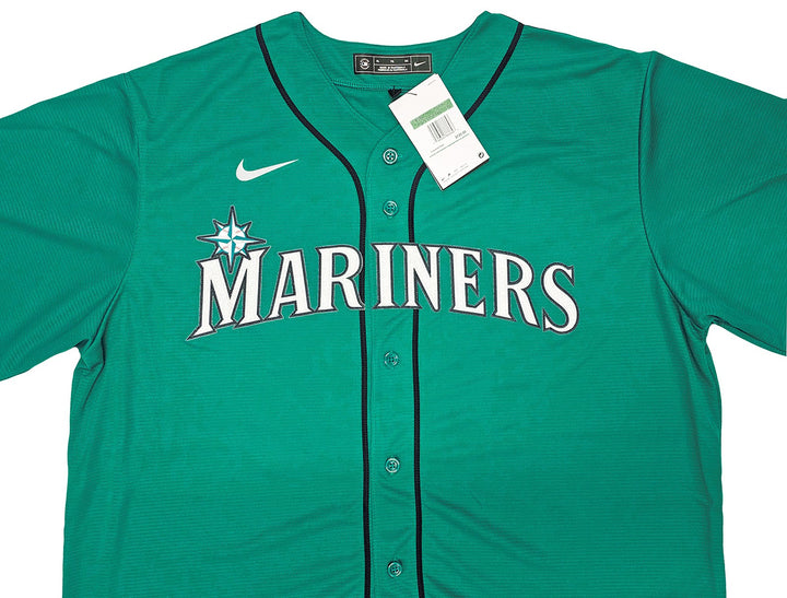Seattle Mariners Ken Griffey Jr. Signed Teal Nike Jersey Size XL Beckett Wit