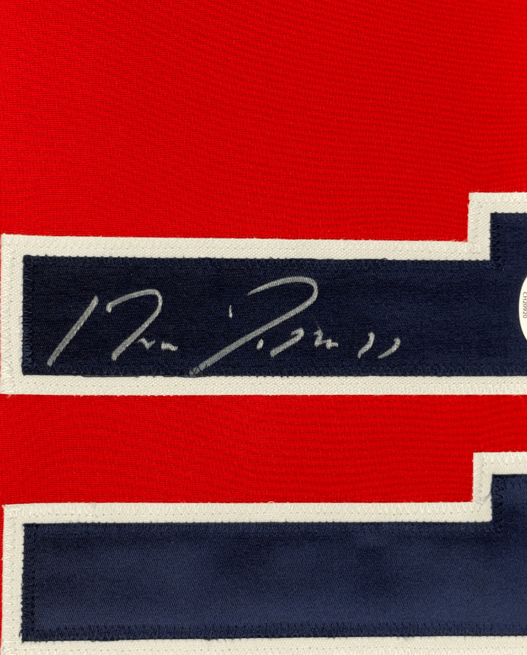 Framed Autographed/Signed Jose Ramirez 35x39 Cleveland Red Jersey JSA COA