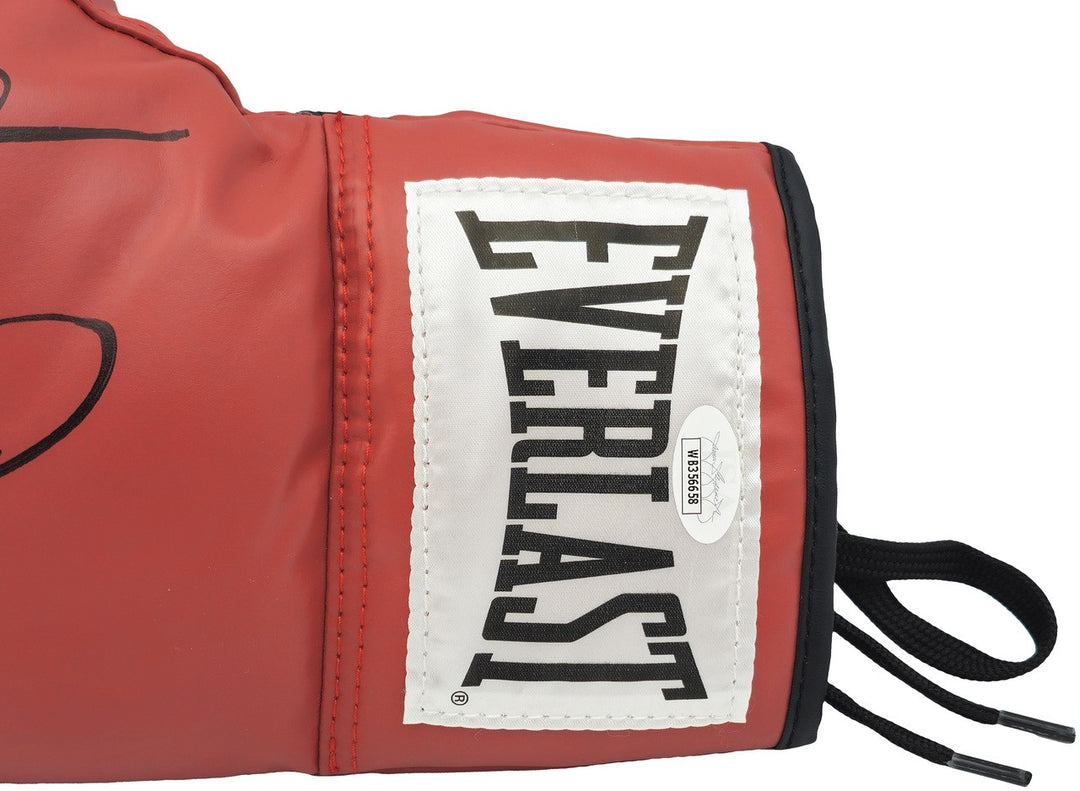Sugar Ray Leonard & Thomas "Hitman" Hearns Signed Red Everlast Glove LH JSA