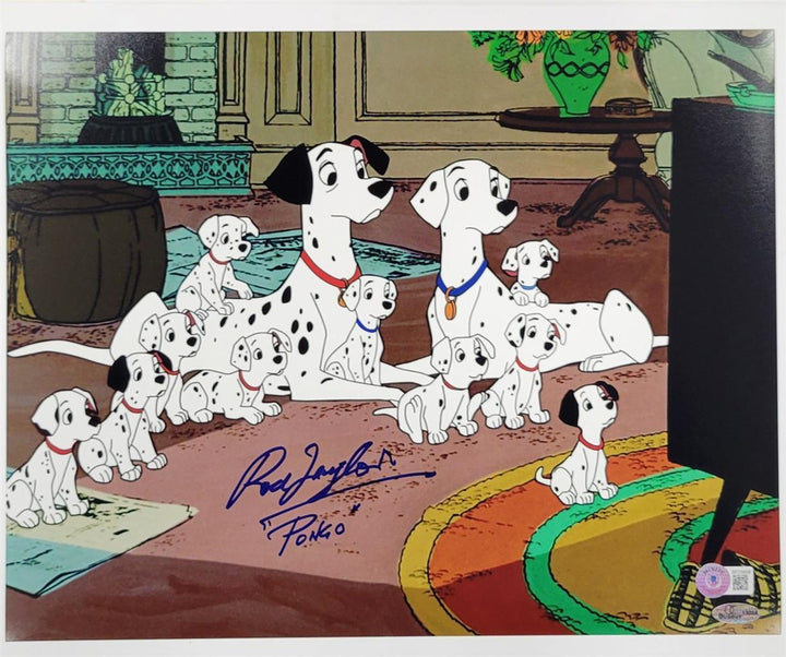 Rod Taylor signed "Pongo" 101 Dalmatians 11x14 photo autograph Beckett BAS