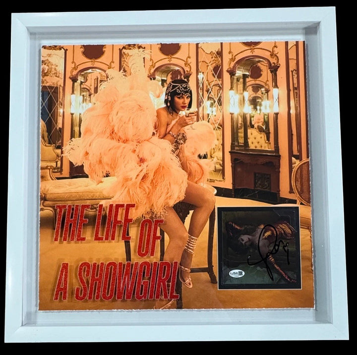 Taylor Swift Signed 3D Framed CD Photo Album The Life Of A Showgirl Auto JSA COA