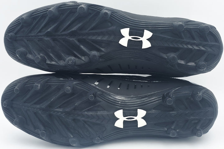 Michael Penix Jr Auto Black Under Armour Team Fierce MC Cleats Falcons Size 135