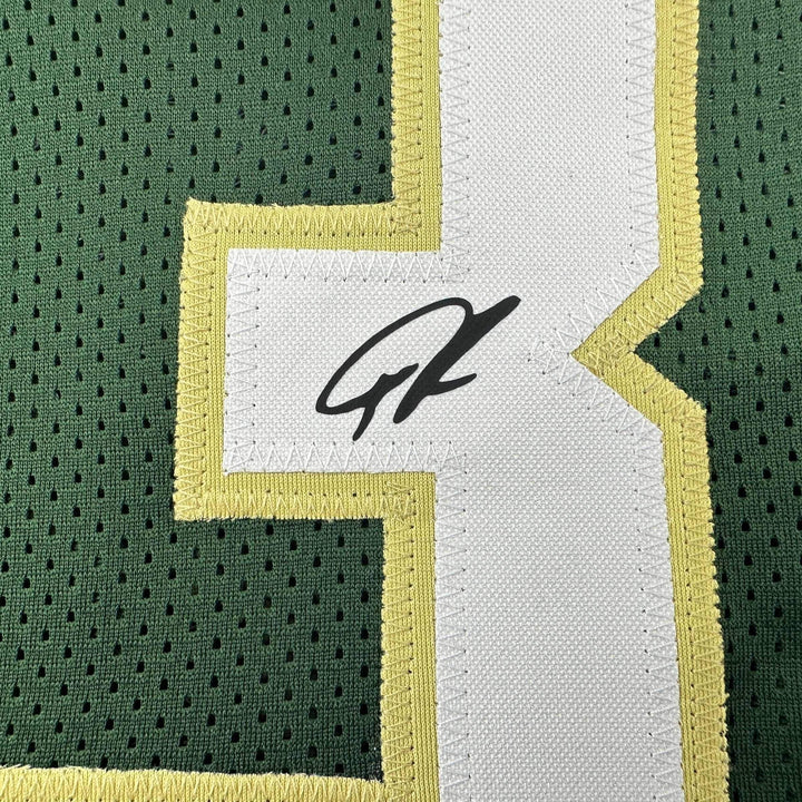 Facsimile Autographed Giannis Antetokounmpo Milwaukee Green Reprint Jersey XL