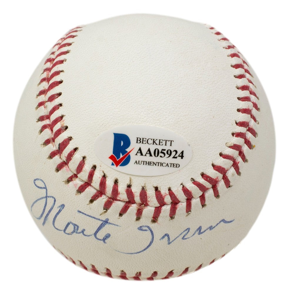 Willie Mays Monte Irvin Dual Signed Giants Baseball BAS LOA AA05924