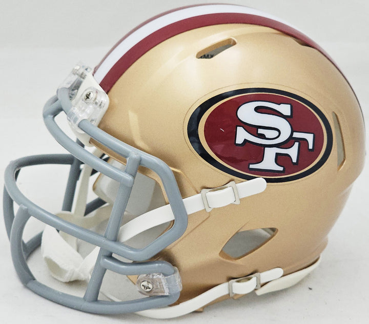 Charvarius Ward Auto Signed San Francisco 49ers Gold Speed Mini Helmet Beckett