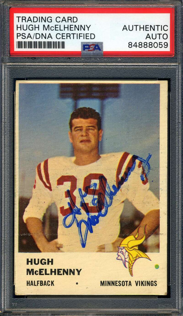 Hugh McElhenny PSA DNA Signed 1961 Fleer Autograph