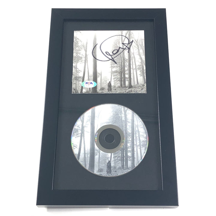 Taylor Swift Signed CD Cover Framed PSA/DNA Folklore Autographed