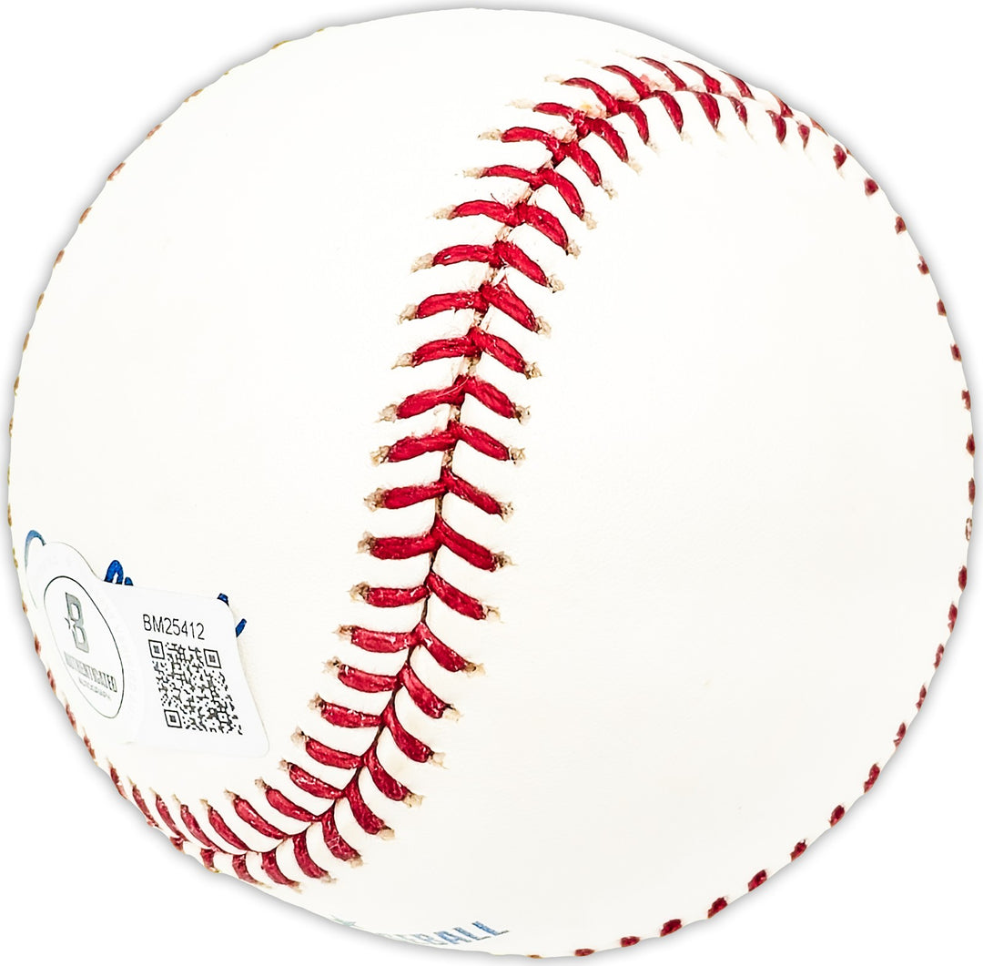 Bob Speake Signed Official MLB Baseball Chicago Cubs Beckett BAS QR #BM25412
