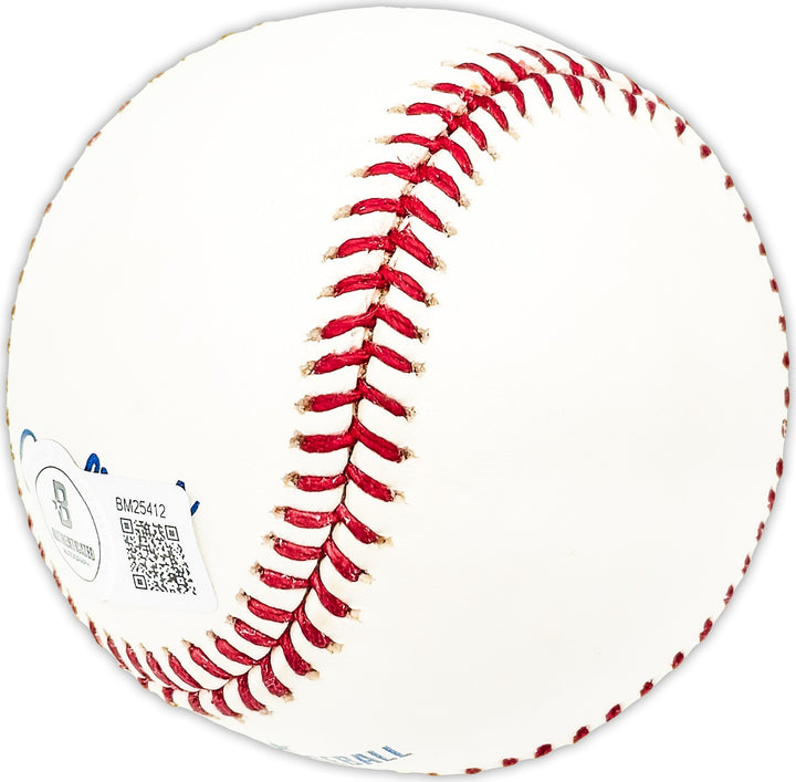 Bob Speake Signed Official MLB Baseball Chicago Cubs Beckett BAS QR #BM25412