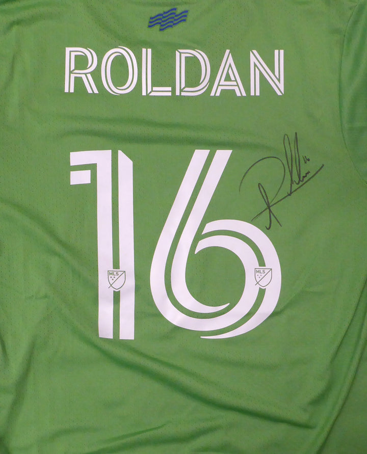 Seattle Sounders Alex Roldan Signed 2023 Season Match Used Adidas Green Jersey