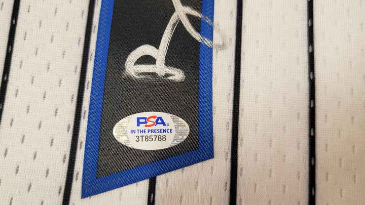 Magic Penny Hardaway Signed 1993-94 Mitchell Ness HWC White Jersey L PSA/DNA