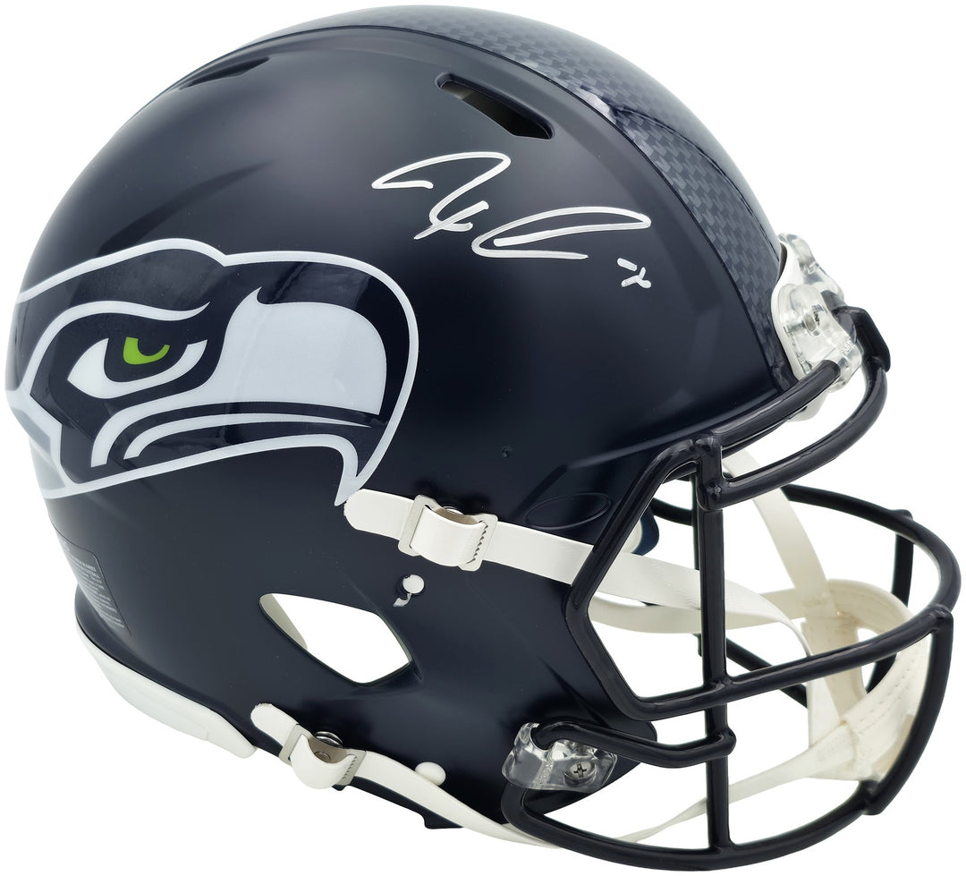 Jaxon Smith-Njigba Auto Seahawks Blue SB LX Champions Logo Full Sz Speed Helmet
