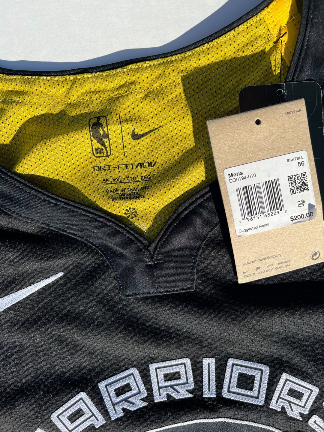STEPHEN CURRY SIGNED WARRIORS CITY EDITION NIKE AUTHENTIC JERSEY PSA/DNA