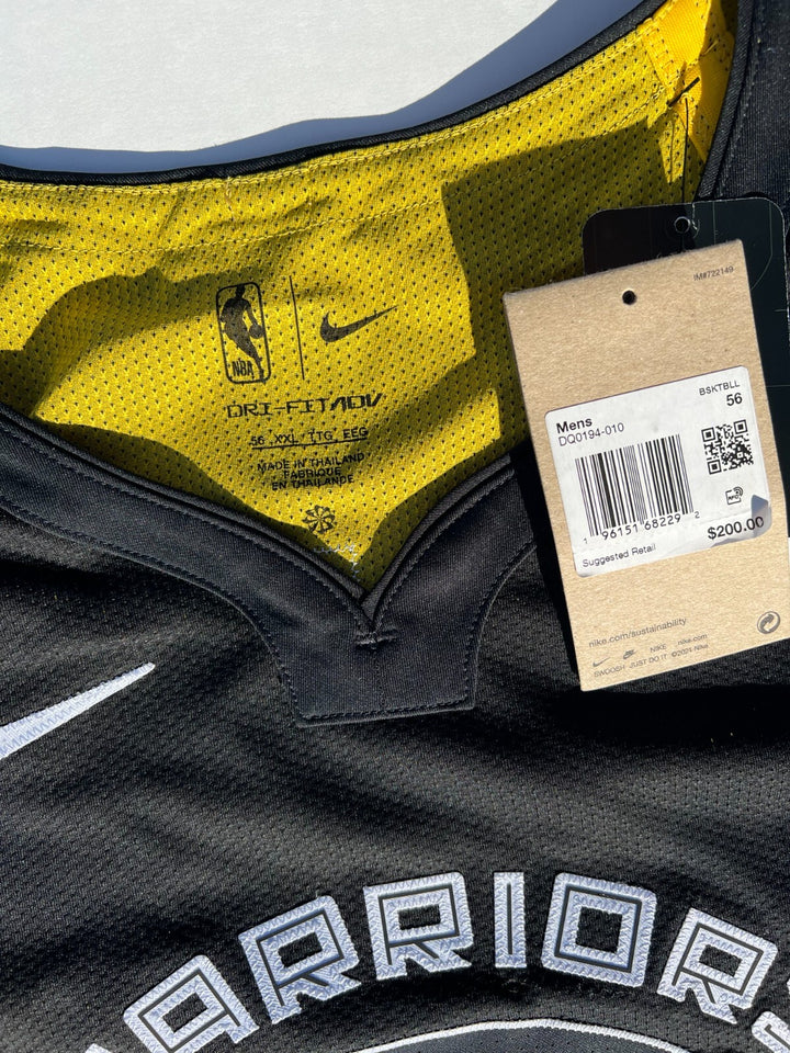 STEPHEN CURRY SIGNED WARRIORS CITY EDITION NIKE AUTHENTIC JERSEY PSA/DNA