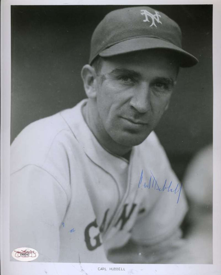 Carl Hubbell Jsa Signed Certified 8x10 Photo Authentic Autograph