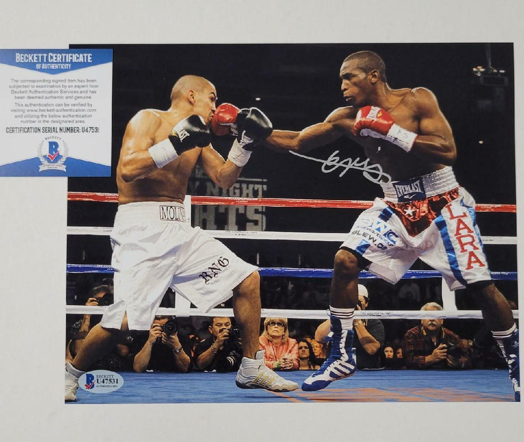 Erislandy Lara signed 8x10 Photo Boxing Autograph ~ Beckett BAS COA