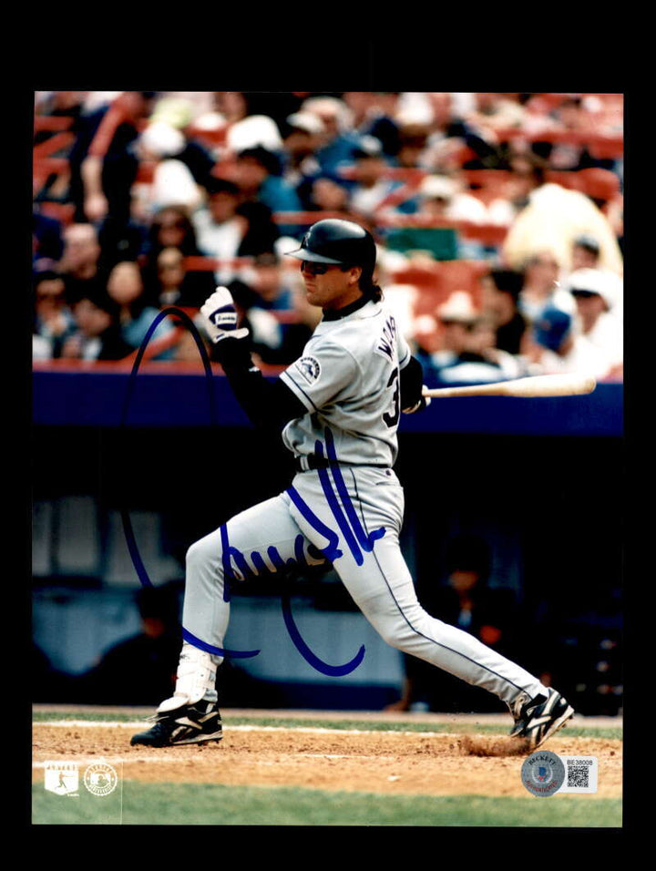 Larry Walker BAS Beckett Signed  8x10 Photo Autograph Rockies