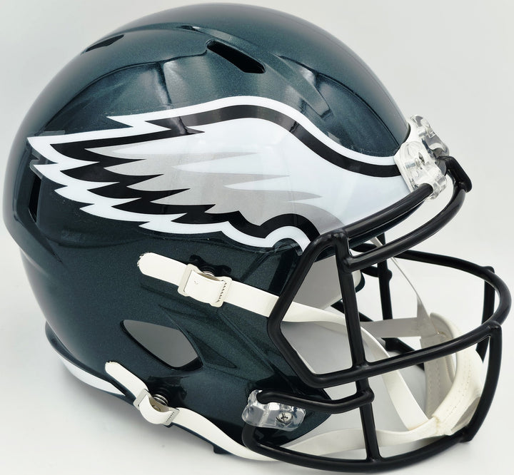 Jalen Carter Signed Eagles SB LIX Champions Full Size Replica Helmet JSA