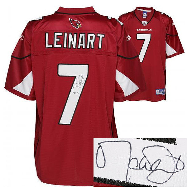 Matt Leinart signed Arizona Cardinals Reebok EQT Red Jersey- Leinart Holo ATHLON